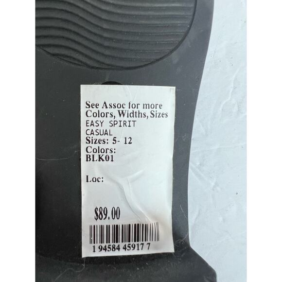 Easy Spirit Rache Comfort Slip On Black Leather Flat  Loafer Low Heel Shoes 9.5N - Picture 9 of 11